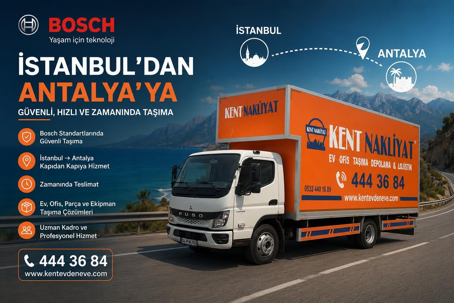 Kent Nakliyat şehirlerarası taşıma aracı